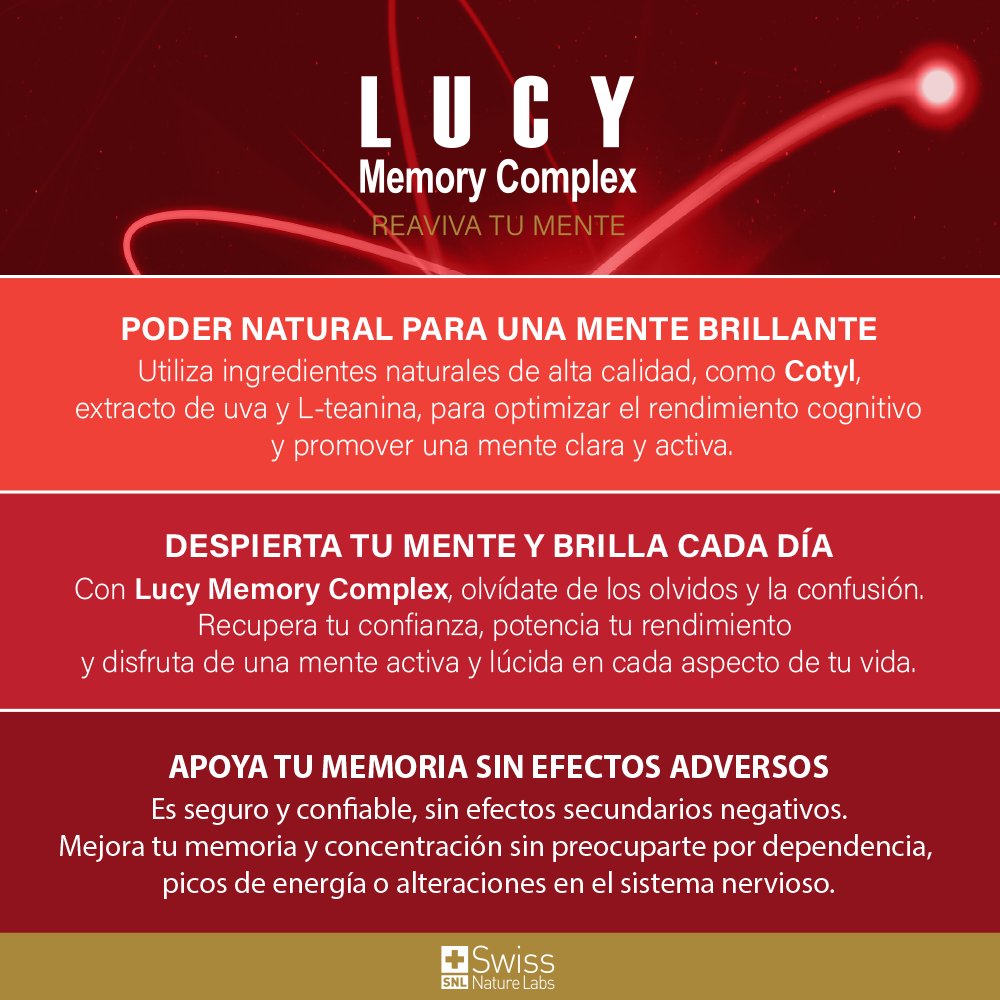 Lucy Memory Complex Memoria y Enfoque | Ginseng y Vitaminas B