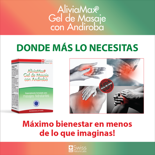 AliviaMax Gel de Masaje con Andiroba | Relajación Muscular