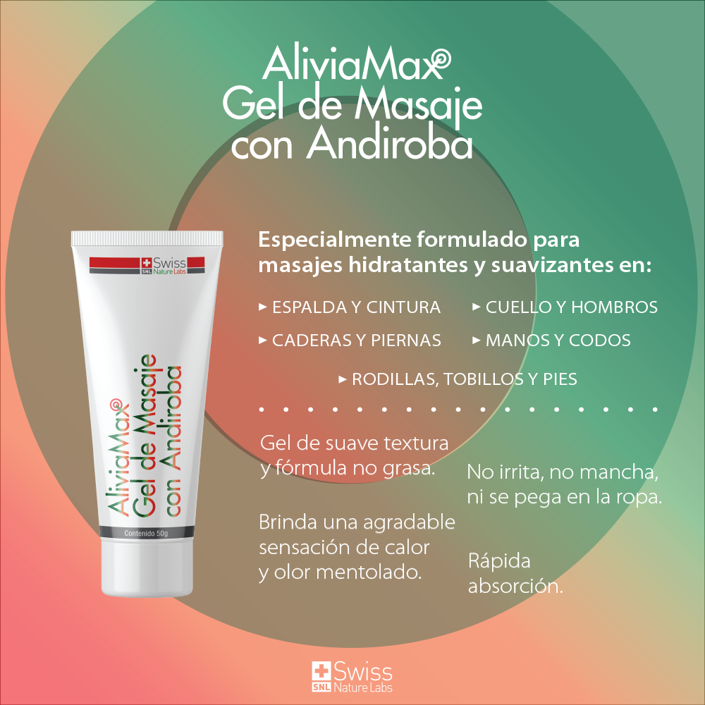 AliviaMax Gel de Masaje con Andiroba | Relajación Muscular
