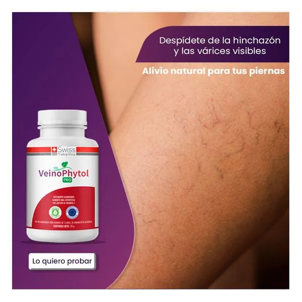 VeinoPhytol Pro – Apoyo a la Circulación y Bienestar Vascular | Con Vitamina C