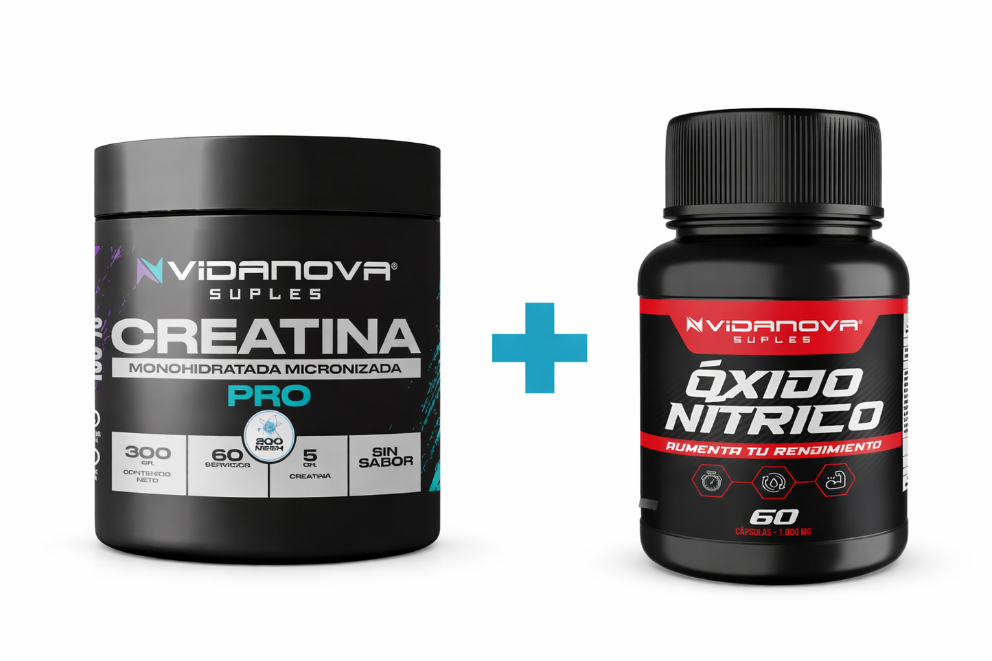 Pack Performance Total: Creatina Pro + Óxido Nítrico – Energía, Fuerza y Máximo Rendimiento