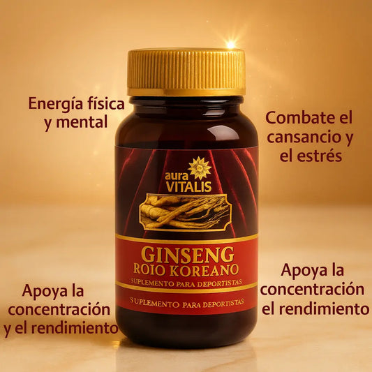 Ginseng Rojo Koreano Cápsulas Blandas | Suplemento Natural Energía y Vitalidad