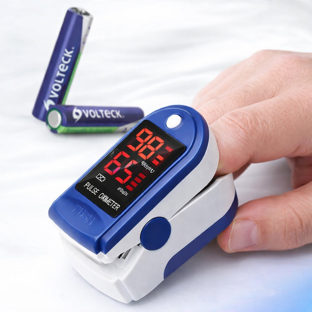 Oxímetro de Pulso Digital de Dedo – Medición Precisa SpO2 y Ritmo Cardíaco Portátil