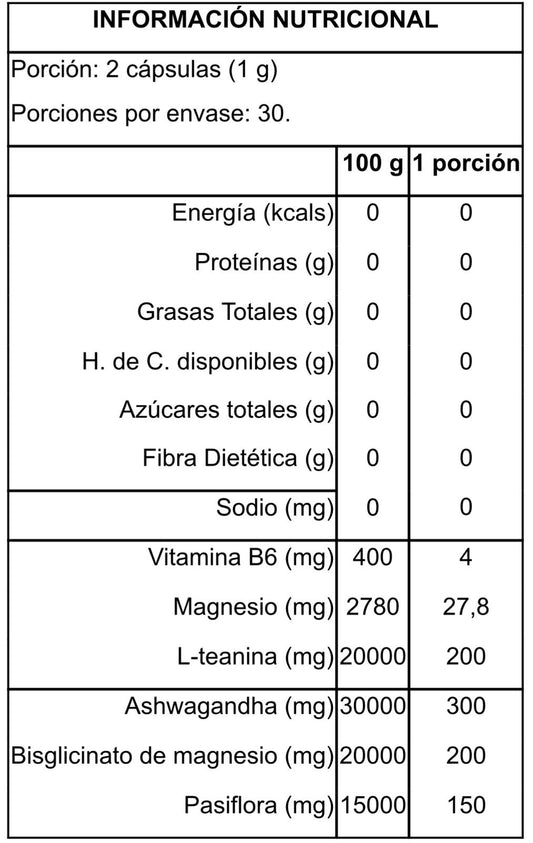 ZENTH Serenidad y Enfoque Avanzado 60 Cápsulas Suplemento Antiestrés y Claridad Mental