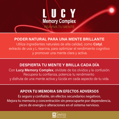 Lucy Memory Complex Memoria y Enfoque | Ginseng y Vitaminas B