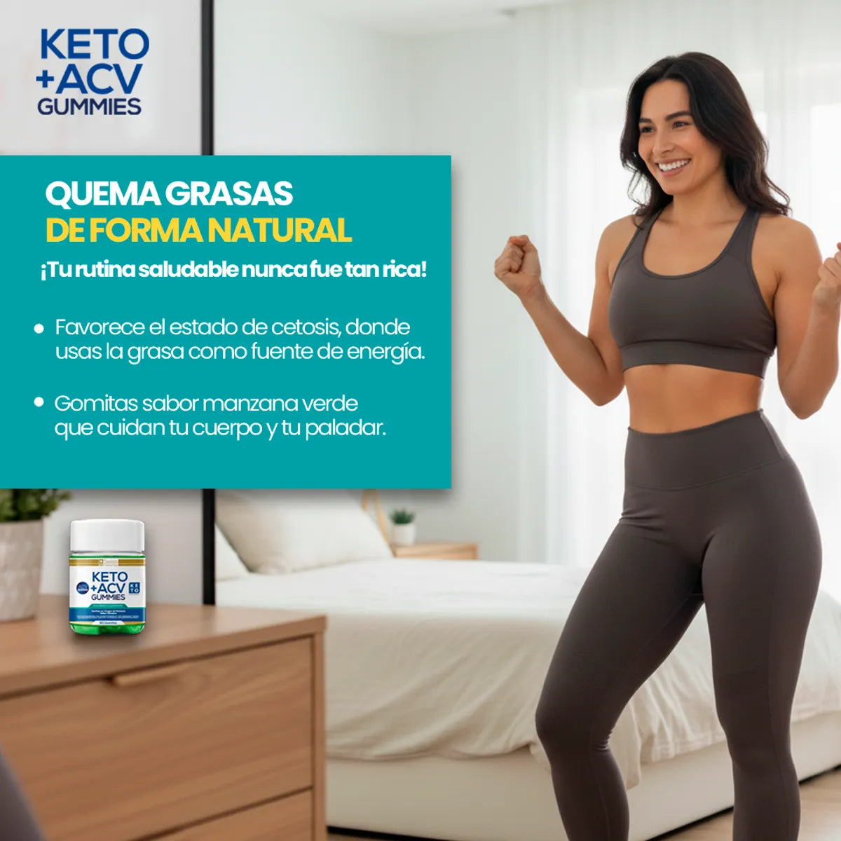 Keto + ACV Gummies – Gomitas con Vinagre de Manzana para Metabolismo y Control de Peso