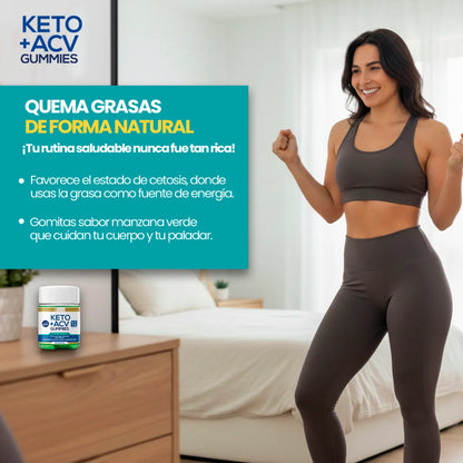 Keto + ACV Gummies – Gomitas con Vinagre de Manzana para Metabolismo y Control de Peso