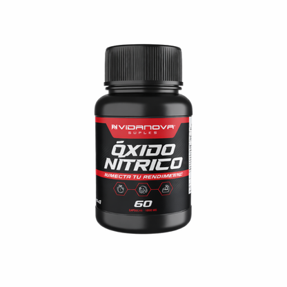 Óxido Nítrico – 1000 mg | 60 Cápsulas | Rendimiento y Energía