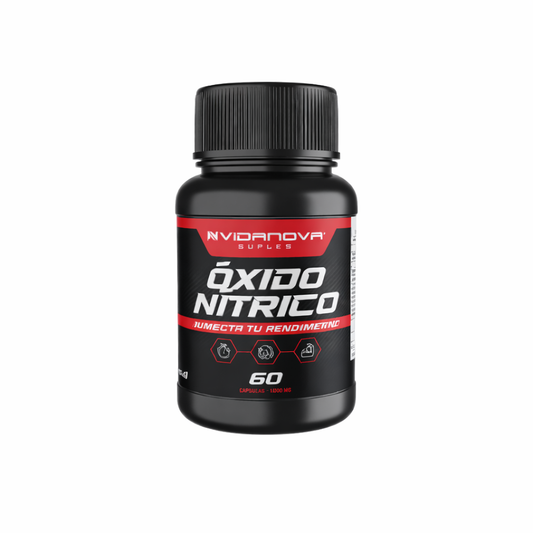 Óxido Nítrico – 1000 mg | 60 Cápsulas | Rendimiento y Energía