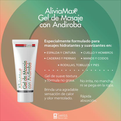 AliviaMax Gel de Masaje con Andiroba | Relajación Muscular