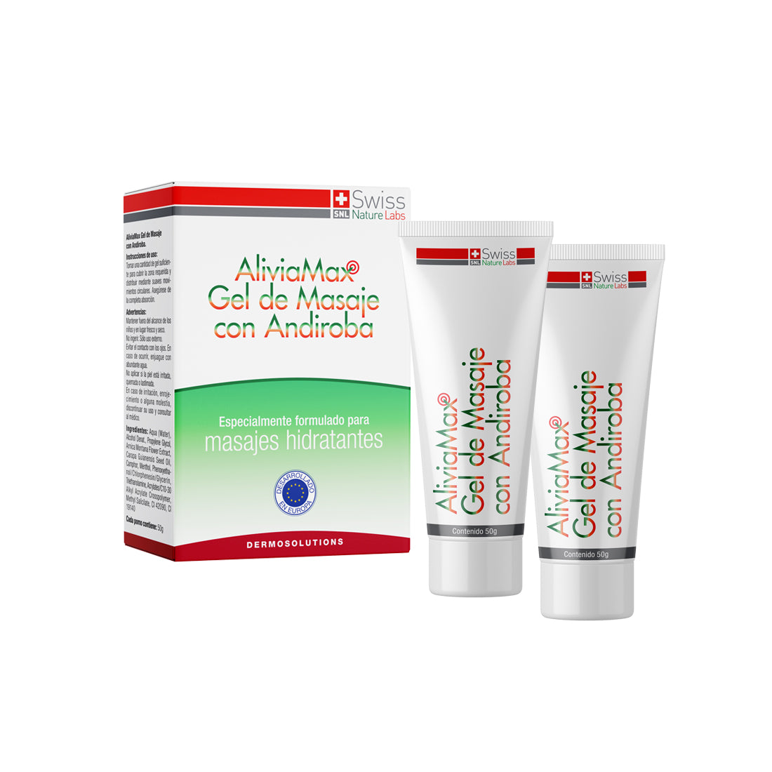 AliviaMax Gel de Masaje con Andiroba | Relajación Muscular