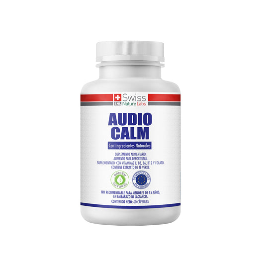 Audio Calm – Concentración y Bienestar Mental | Vitaminas B + Té Verde | 60 Cápsulas