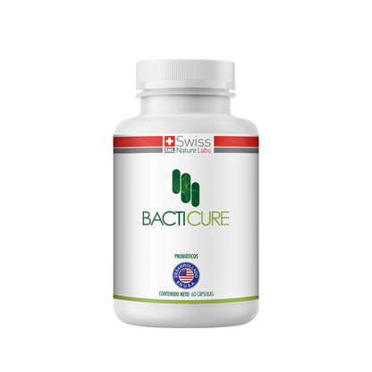 BactiCure – Probióticos | 60 Cápsulas | Salud Digestiva e Intestinal