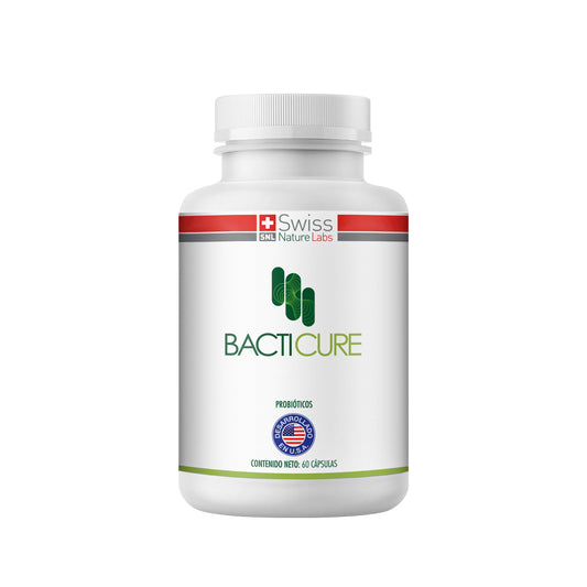 BactiCure – Probióticos | 60 Cápsulas | Salud Digestiva e Intestinal