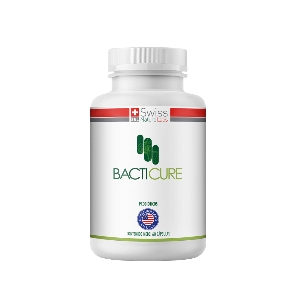 Bacticure Probióticos – Salud Digestiva y Equilibrio Intestinal | 60 Cápsulas