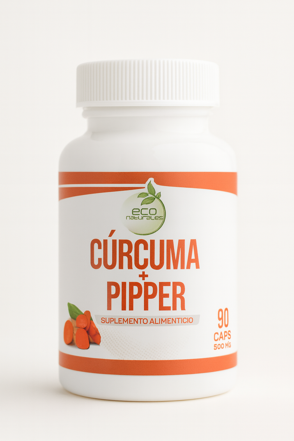 Cúrcuma + Pimienta negra 500 mg 90 Cápsulas – Antiinflamatorio Natural, Recuperación y Bienestar Integral