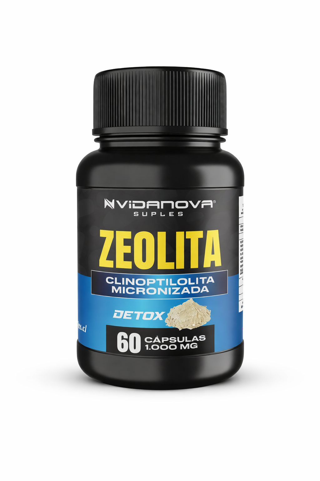 Zeolita Micronizada – Clinoptilolita 1000 mg | 60 Cápsulas Detox