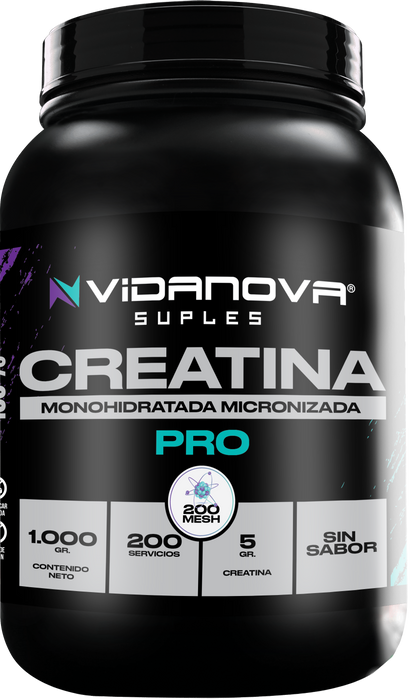 Creatina Monohidratada Micronizada Pro 1 kg – Máxima Fuerza, Potencia y Rendimiento Superior