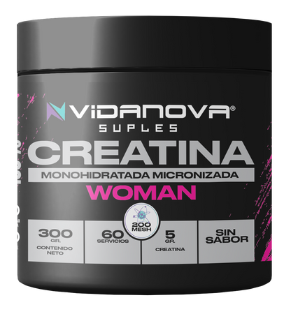 Creatina Monohidratada Micronizada Woman – Fuerza, Energía y Rendimiento para la Mujer Activa
