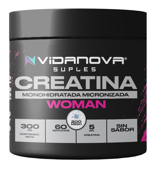 Creatina Monohidratada Micronizada Woman – Fuerza, Energía y Rendimiento para la Mujer Activa
