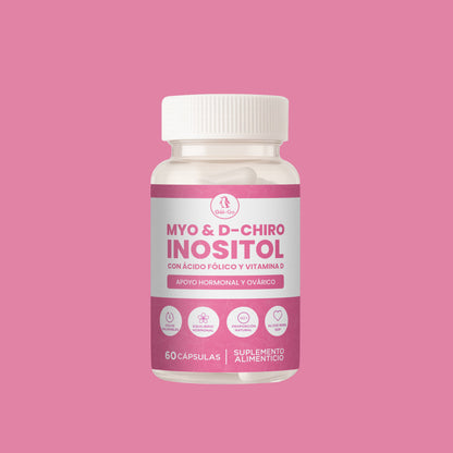 Myo & D-Chiro Inositol 60 Cápsulas Apoyo Hormonal y Equilibrio Ovárico