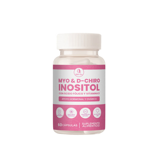 Myo & D-Chiro Inositol 60 Cápsulas Apoyo Hormonal y Equilibrio Ovárico