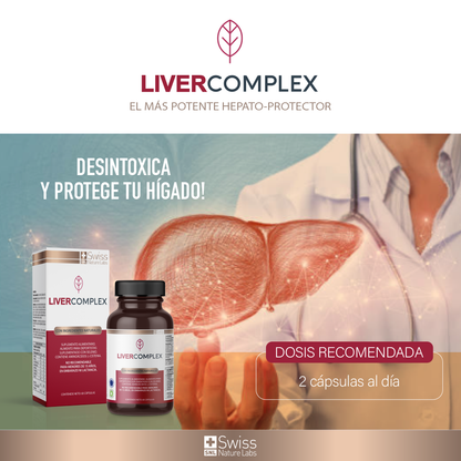 Liver Complex – Detox Hepático | 60 Cápsulas | Bienestar y Depuración