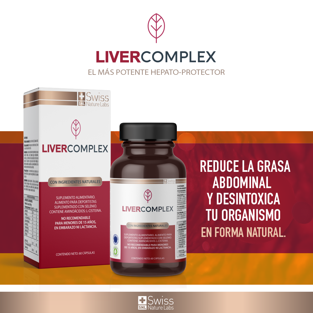 Liver Complex – Detox Hepático | 60 Cápsulas | Bienestar y Depuración