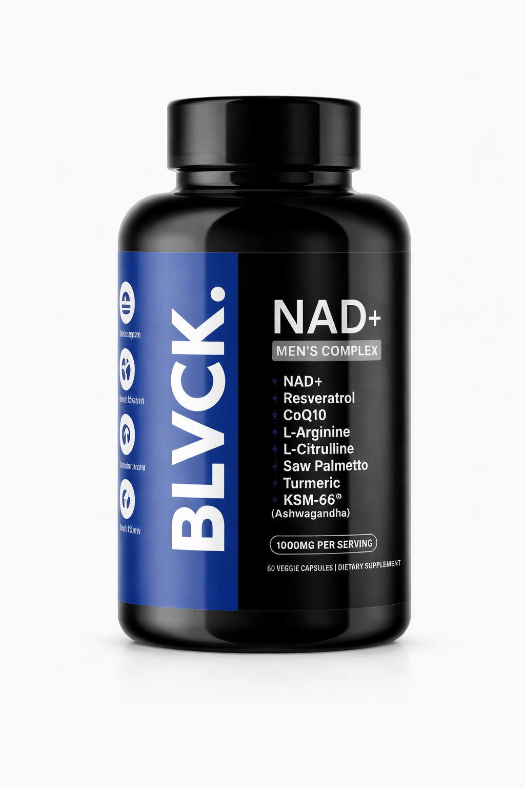 NAD+ Men’s Complex BLVCK – Energía Celular, Vitalidad Masculina y Rendimiento Integral