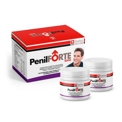 Penil Forte 1000 – Energía y Vitalidad Masculina | L-Arginina + Ginseng | 30 Cápsulas