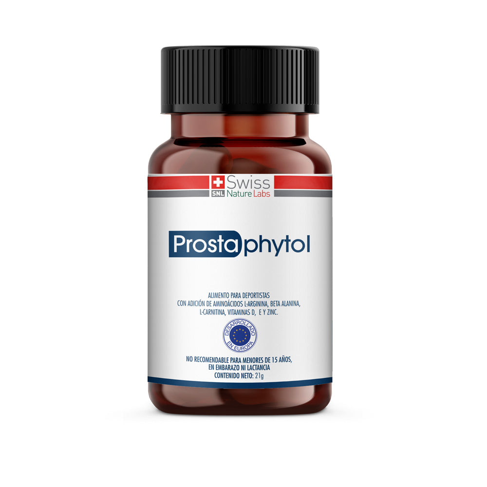 Prostaphytol – Bienestar Masculino | L-Arginina, L-Carnitina y Zinc | 60 Cápsulas