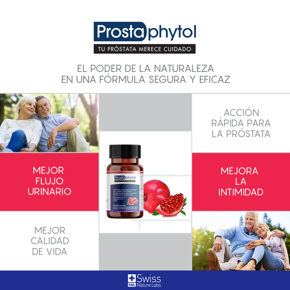 Prostaphytol – Bienestar Masculino | L-Arginina, L-Carnitina y Zinc | 60 Cápsulas