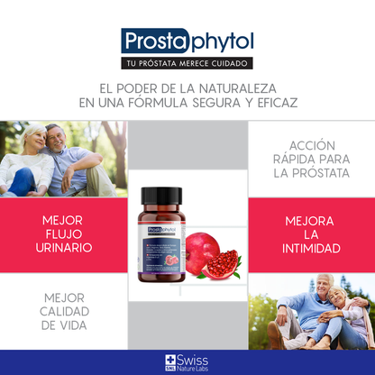 Prostaphytol – Bienestar Masculino | L-Arginina, L-Carnitina y Zinc | 60 Cápsulas