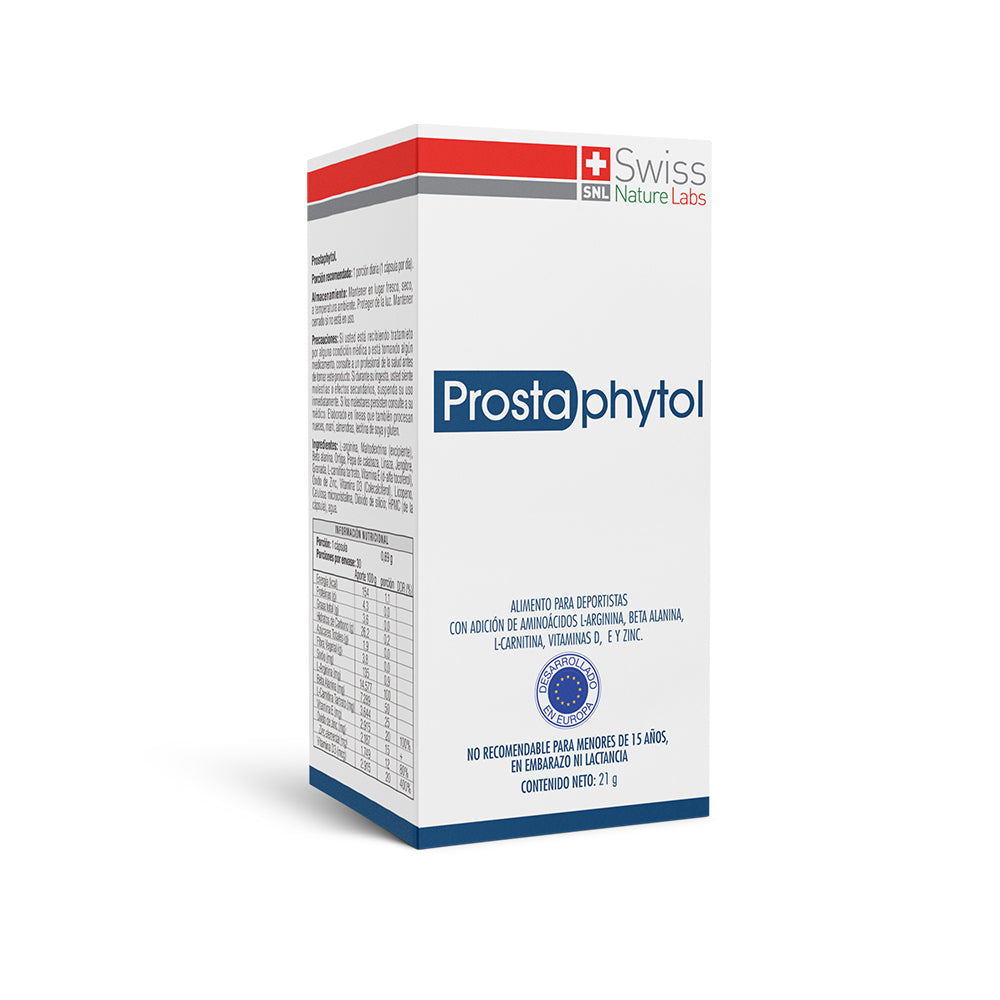 Prostaphytol – Bienestar Masculino | L-Arginina, L-Carnitina y Zinc | 60 Cápsulas