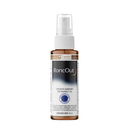 RoncOut Gotas – Apoyo para Ronquidos y Descanso Nocturno | Vitaminas E y B6 | 30 ml