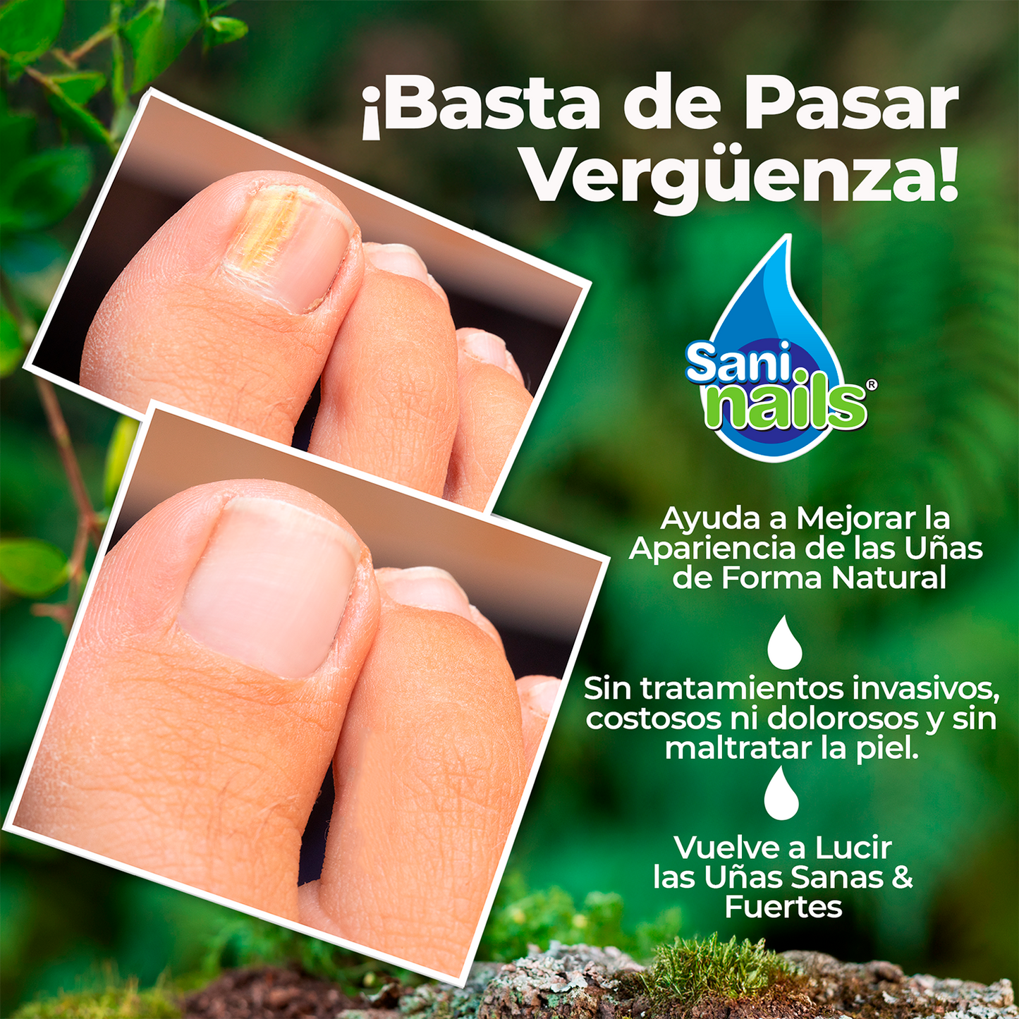 Sani Nails solución oleosa de copaiba 30ml. Tratamiento ideal para fortalecer uñas débiles, hidratar cutículas y mejorar la apariencia de tus manos de forma natural.