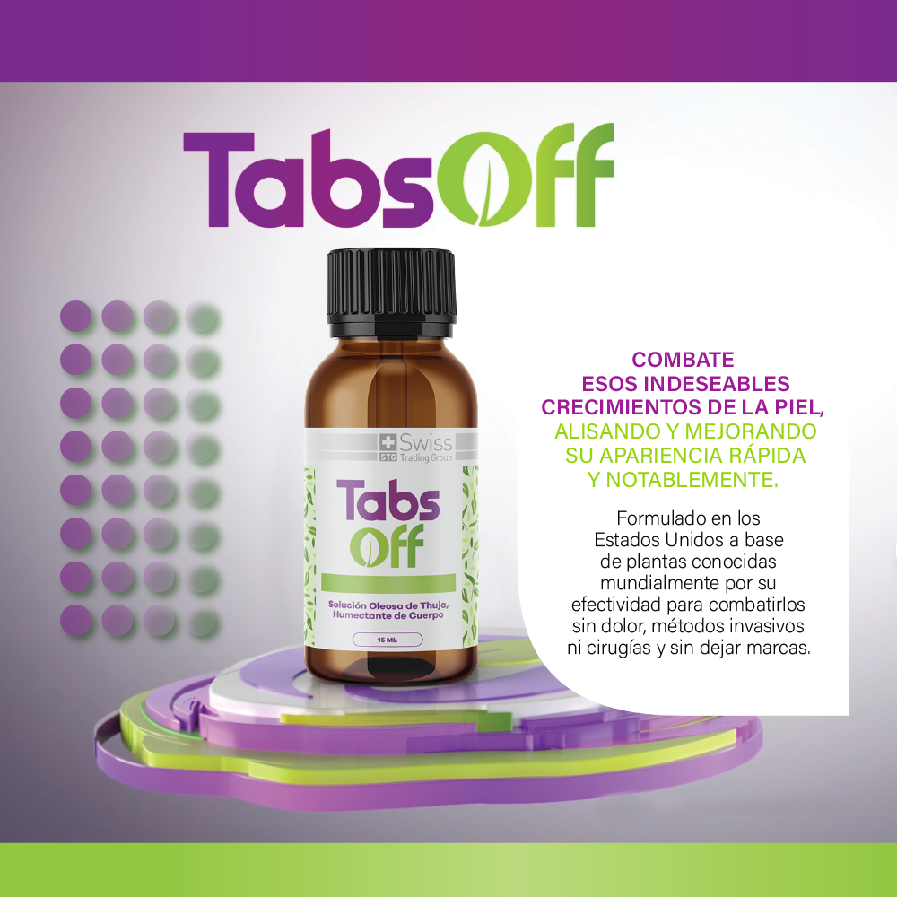 Tabs Off – Solución Oleosa de Thuja | Cuidado Localizado de la Piel | 15 ml