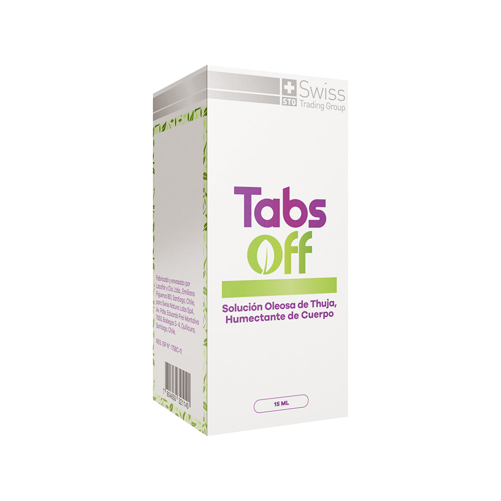 Tabs Off – Solución Oleosa de Thuja | Cuidado Localizado de la Piel | 15 ml