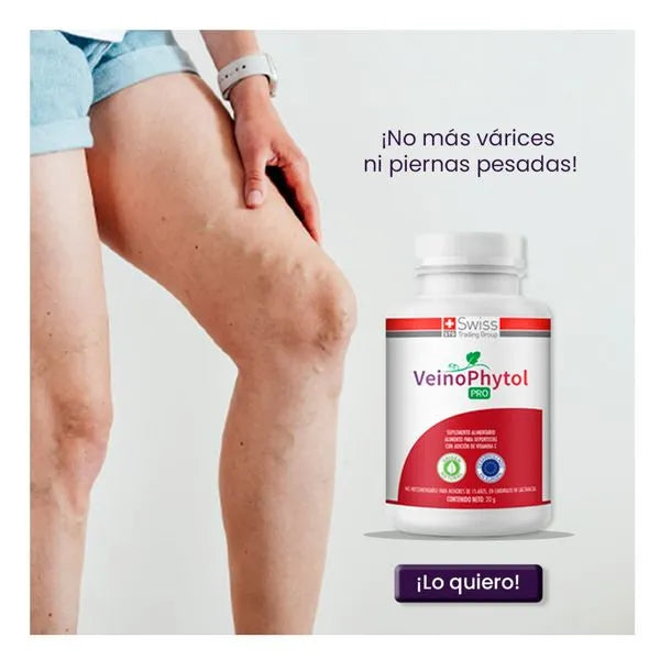 VeinoPhytol Pro – Apoyo a la Circulación y Bienestar Vascular | Con Vitamina C
