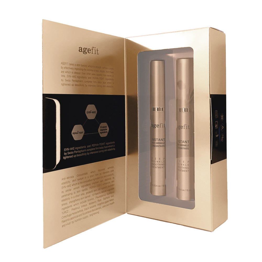 Agefit Set Antiarrugas Instantáneo – Tratamiento Facial Reafirmante y Efecto Lifting