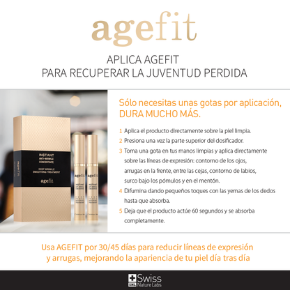 Agefit Set Antiarrugas Instantáneo – Tratamiento Facial Reafirmante y Efecto Lifting