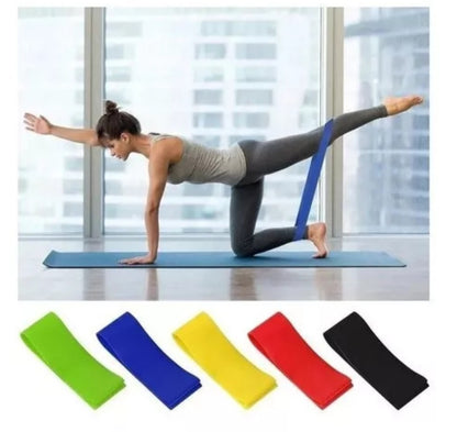 Bandas Elásticas de Resistencia Set x5 – Bandas Fitness para Entrenamiento y Ejercicio