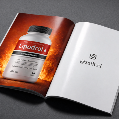 Lipodrol Quemador de Grasa Natural 405 mg | Control de Peso y Energía | 90 Cápsulas