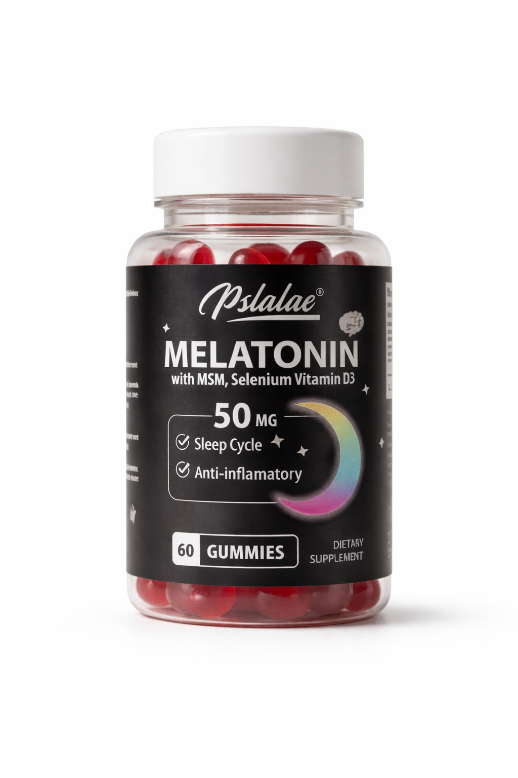 Melatonina en Gomitas 50 mg + MSM, Selenio y Vitamina D3 | Descanso Profundo y Equilibrio Nocturno