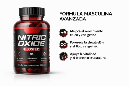 Oxido Nítrico Booster | Rendimiento, Circulación y Vitalidad Masculina