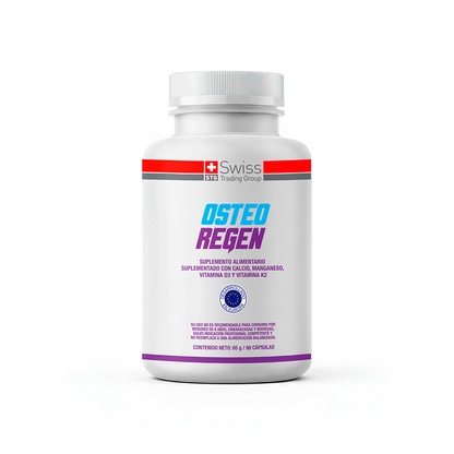 Osteo Regen – Calcio, Magnesio, Vitamina D3 y K2 | 90 Cápsulas | Salud Ósea