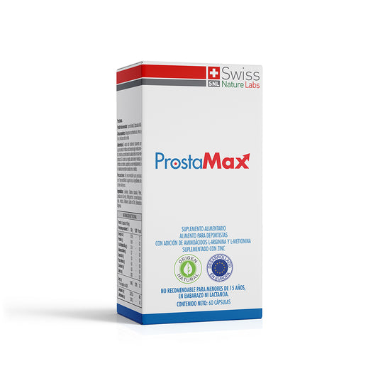 ProstaMax – Zinc, L-Arginina y L-Metionina | 60 Cápsulas | Bienestar Masculino