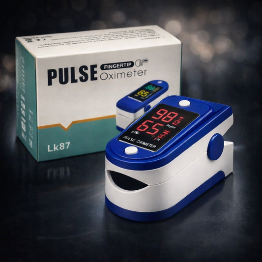 Oxímetro de Pulso Digital de Dedo – Medición Precisa SpO2 y Ritmo Cardíaco Portátil