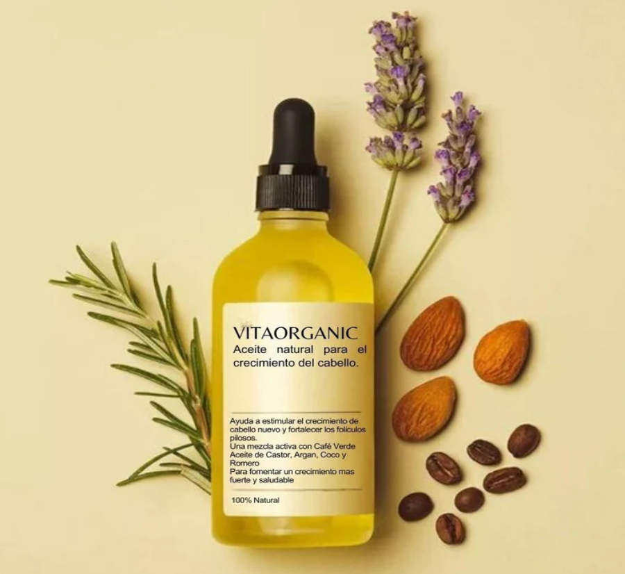 Aceite Capilar VitaOrganic | Crecimiento del Cabello