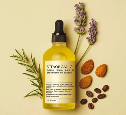 Aceite Capilar VitaOrganic | Crecimiento del Cabello